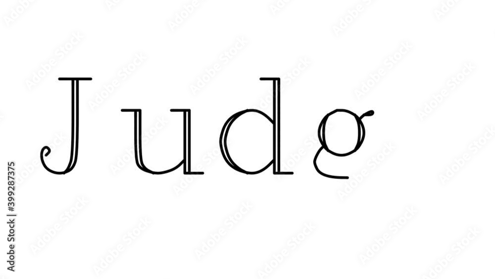 Judge Animated Handwriting Text in Serif Fonts and Weights Judge Animated Handwriting Text in Serif Fonts and Weights