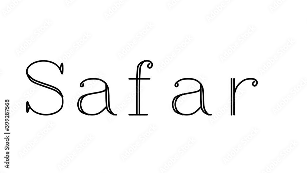 Safari Animated Handwriting Text in Serif Fonts and Weights Safari Animated Handwriting Text in Serif Fonts and Weights