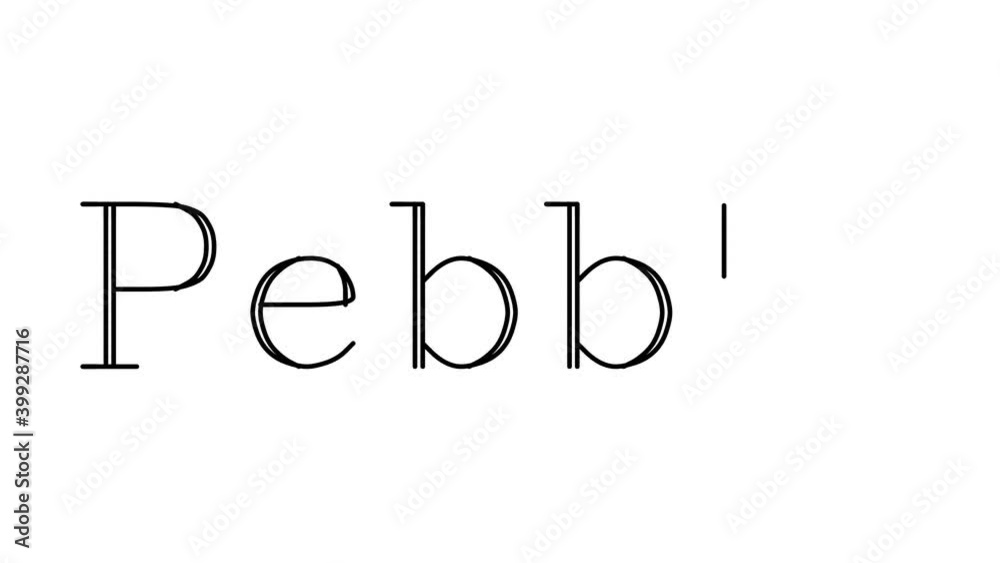 Pebble Animated Handwriting Text in Serif Fonts and Weights Pebble Animated Handwriting Text in Serif Fonts and Weights
