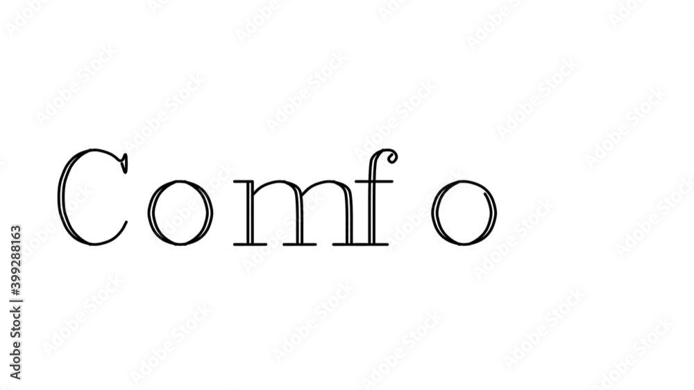 Comfort Animated Handwriting Text in Serif Fonts and Weights Comfort Animated Handwriting Text in Serif Fonts and Weights