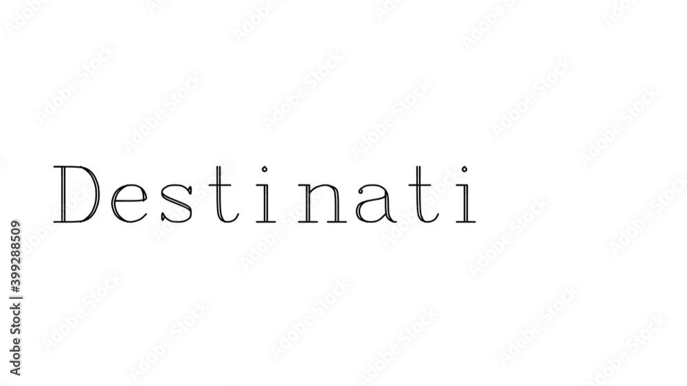 Destinations Animated Handwriting Text in Serif Fonts and Weights Destinations Animated Handwriting Text in Serif Fonts and Weights