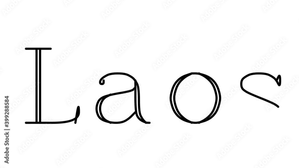 Laos Animated Handwriting Text in Serif Fonts and Weights Laos Animated Handwriting Text in Serif Fonts and Weights