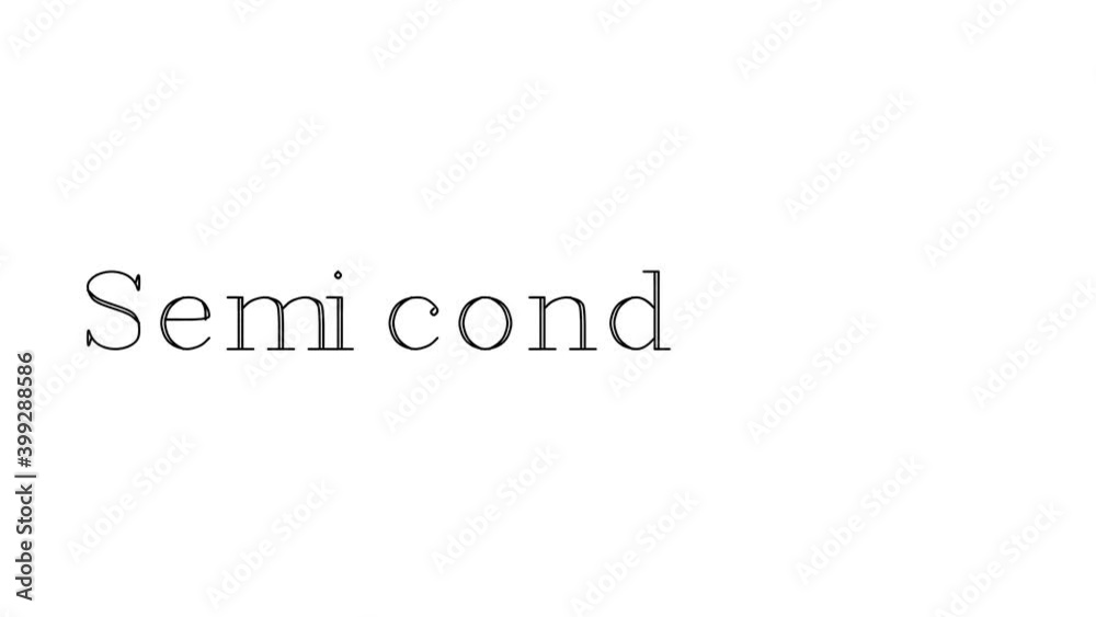 Semiconductor Animated Handwriting Text in Serif Fonts and Weights Semiconductor Animated Handwriting Text in Serif Fonts and Weights