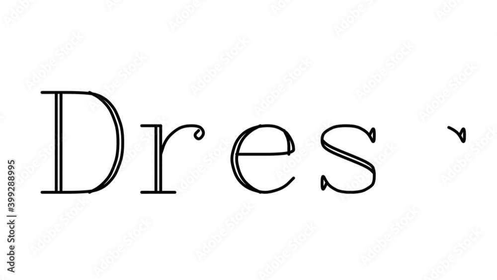 Dress Animated Handwriting Text in Serif Fonts and Weights Dress Animated Handwriting Text in Serif Fonts and Weights