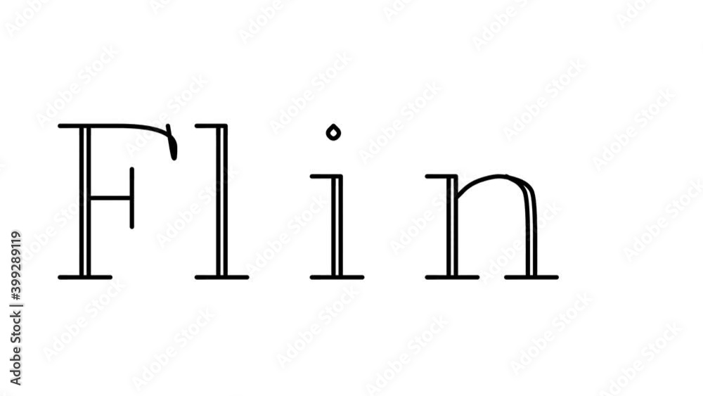 Flint Animated Handwriting Text in Serif Fonts and Weights Flint Animated Handwriting Text in Serif Fonts and Weights