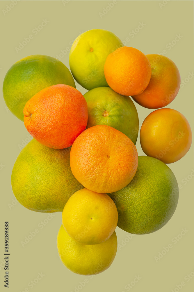 Natural fresh whole citrus. Isolated on solid background. Natural fresh whole citrus. Isolated on solid background.