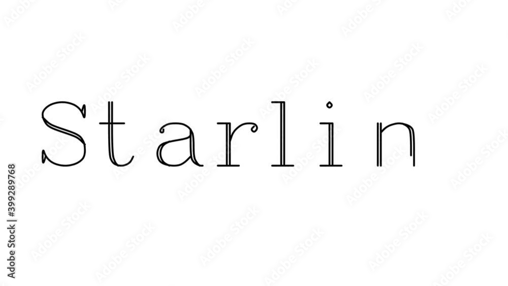 Starling Animated Handwriting Text in Serif Fonts and Weights Starling Animated Handwriting Text in Serif Fonts and Weights