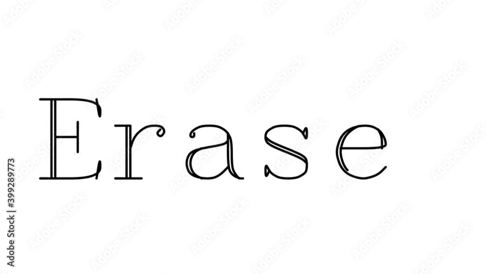 Eraser Animated Handwriting Text in Serif Fonts and Weights
