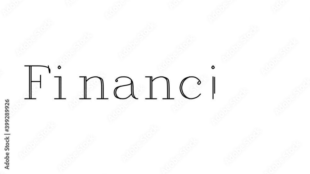 Financing Animated Handwriting Text in Serif Fonts and Weights Financing Animated Handwriting Text in Serif Fonts and Weights