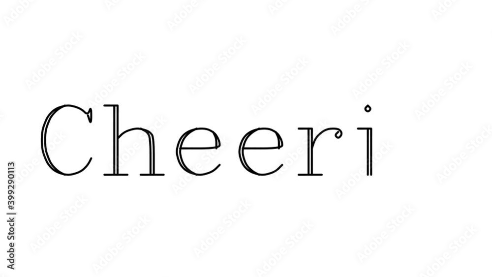 Cheerio Animated Handwriting Text in Serif Fonts and Weights Cheerio Animated Handwriting Text in Serif Fonts and Weights