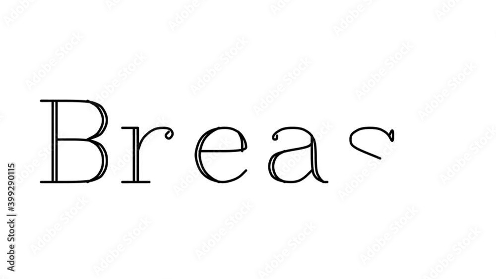 Breast Animated Handwriting Text in Serif Fonts and Weights Breast Animated Handwriting Text in Serif Fonts and Weights