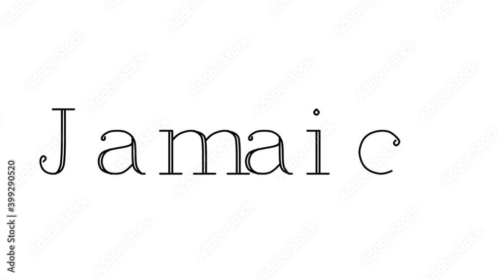 Jamaica Animated Handwriting Text in Serif Fonts and Weights Jamaica Animated Handwriting Text in Serif Fonts and Weights