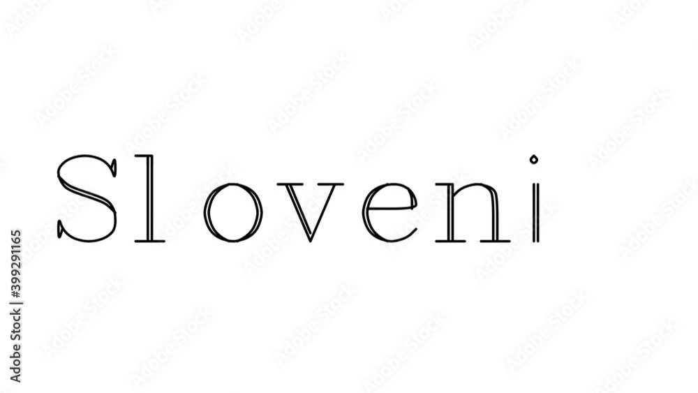 Slovenia Animated Handwriting Text in Serif Fonts and Weights Slovenia Animated Handwriting Text in Serif Fonts and Weights
