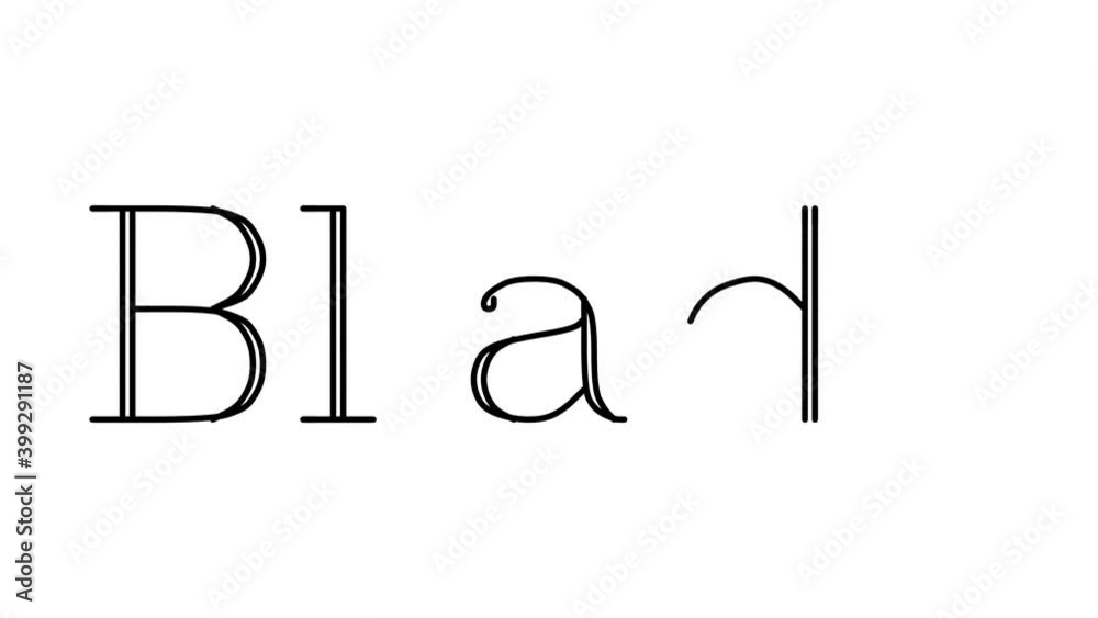 Blade Animated Handwriting Text in Serif Fonts and Weights Blade Animated Handwriting Text in Serif Fonts and Weights