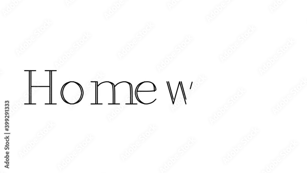 Homework Animated Handwriting Text in Serif Fonts and Weights Homework Animated Handwriting Text in Serif Fonts and Weights