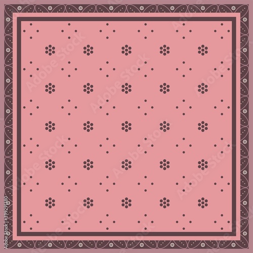 Design of hijab or scarf motifs with luxury patterns. can be used also for other fabric patterns or wallpaper.vector design inspiration