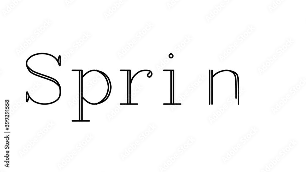 Spring Animated Handwriting Text in Serif Fonts and Weights Spring Animated Handwriting Text in Serif Fonts and Weights