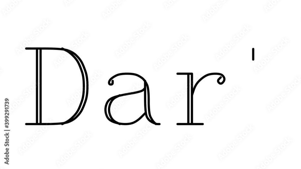 Dart Animated Handwriting Text in Serif Fonts and Weights Dart Animated Handwriting Text in Serif Fonts and Weights