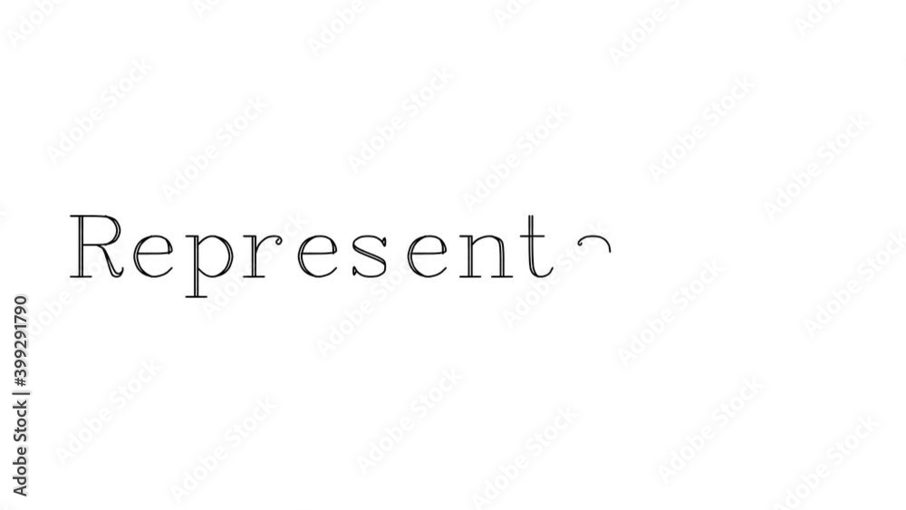 Representation Animated Handwriting Text in Serif Fonts and Weights Representation Animated Handwriting Text in Serif Fonts and Weights