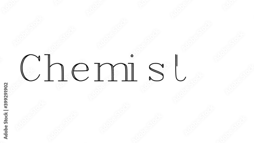 Chemistry Animated Handwriting Text in Serif Fonts and Weights Chemistry Animated Handwriting Text in Serif Fonts and Weights