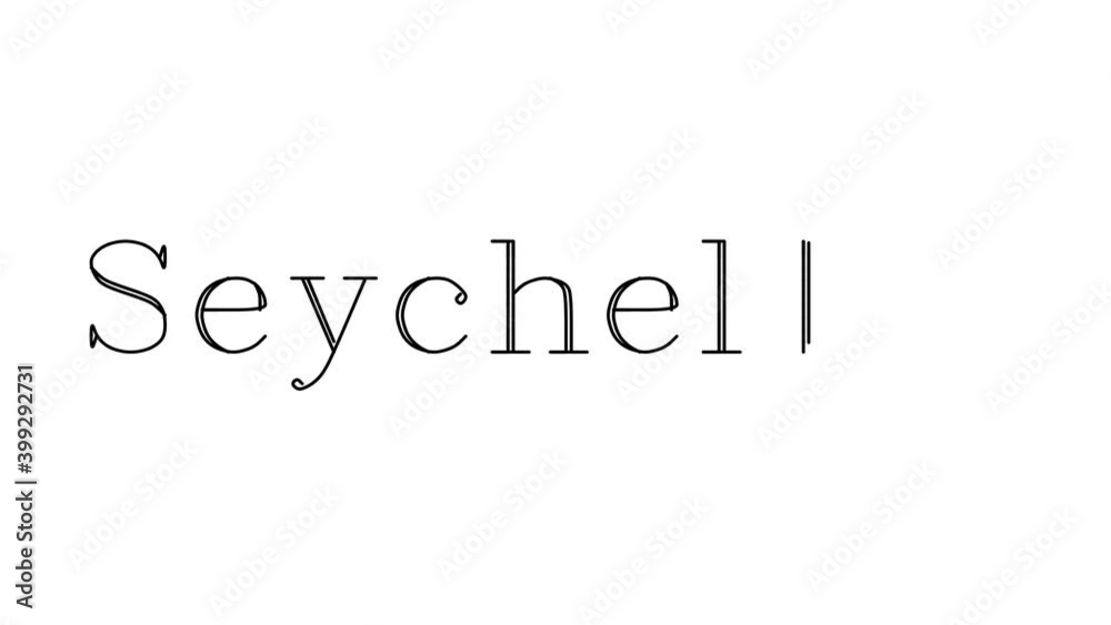 Seychelles Animated Handwriting Text in Serif Fonts and Weights Seychelles Animated Handwriting Text in Serif Fonts and Weights