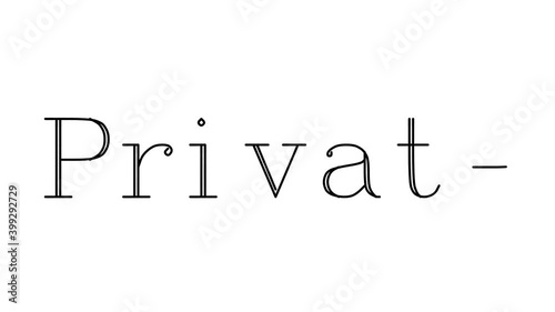 Private Animated Handwriting Text in Serif Fonts and Weights