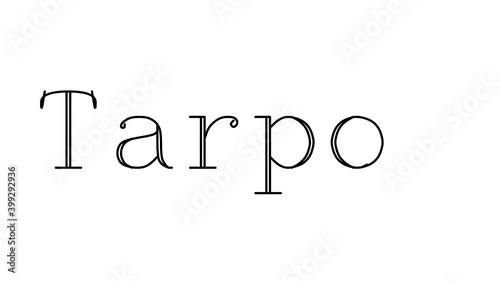 Tarpon Animated Handwriting Text in Serif Fonts and Weights photo