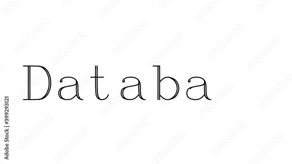 Database Animated Handwriting Text in Serif Fonts and Weights Database Animated Handwriting Text in Serif Fonts and Weights