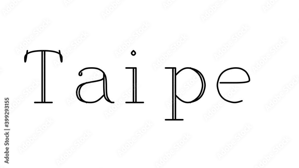 Taipei Animated Handwriting Text in Serif Fonts and Weights Taipei Animated Handwriting Text in Serif Fonts and Weights
