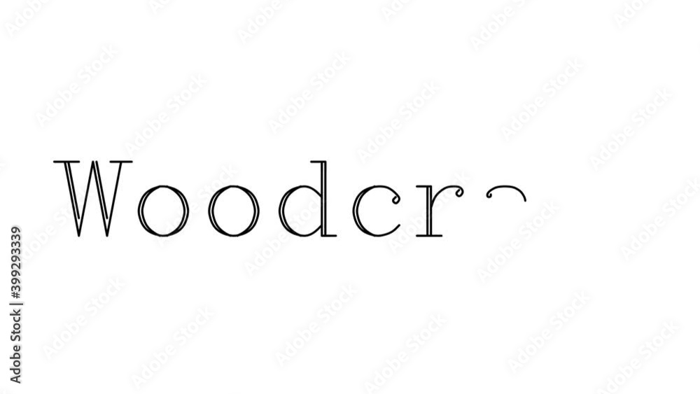 Woodcraft Animated Handwriting Text in Serif Fonts and Weights Woodcraft Animated Handwriting Text in Serif Fonts and Weights