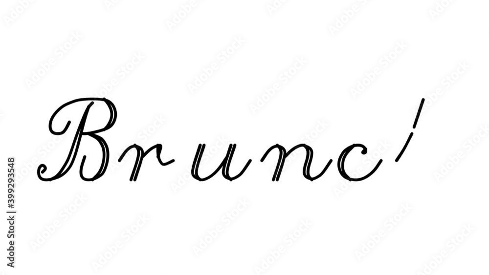 Brunch Decorative Handwriting Animation in Six Cursive and Gothic Fonts Brunch Decorative Handwriting Animation in Six Cursive and Gothic Fonts