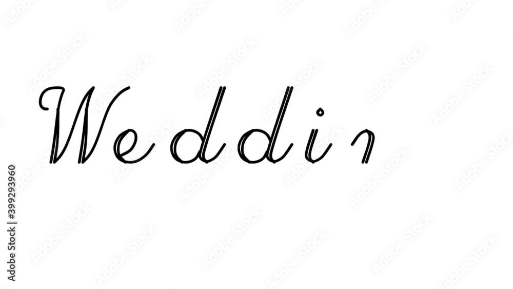 Wedding Decorative Handwriting Animation in Six Cursive and Gothic Fonts Wedding Decorative Handwriting Animation in Six Cursive and Gothic Fonts