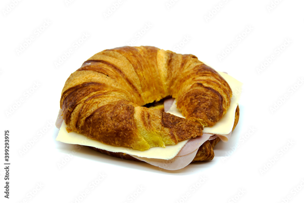 Mixed croissant of York ham and cheese Mixed croissant of York ham and cheese