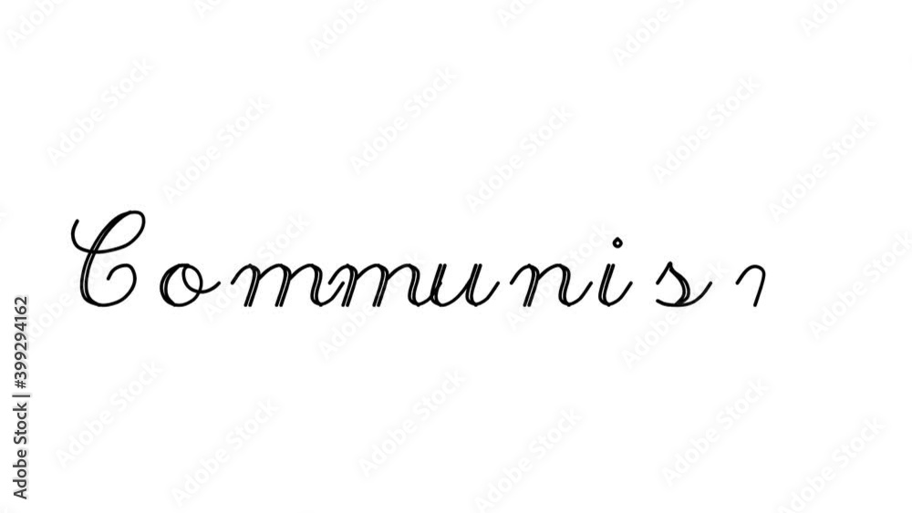 Communism Decorative Handwriting Animation in Six Cursive and Gothic Fonts Communism Decorative Handwriting Animation in Six Cursive and Gothic Fonts