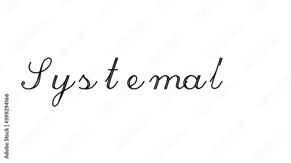 Systematic Decorative Handwriting Animation in Six Cursive and Gothic Fonts Systematic Decorative Handwriting Animation in Six Cursive and Gothic Fonts