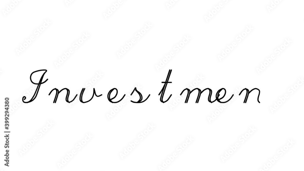 Investment Decorative Handwriting Animation in Six Cursive and Gothic Fonts Investment Decorative Handwriting Animation in Six Cursive and Gothic Fonts