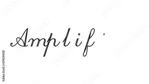 Amplifier Decorative Handwriting Animation in Six Cursive and Gothic Fonts