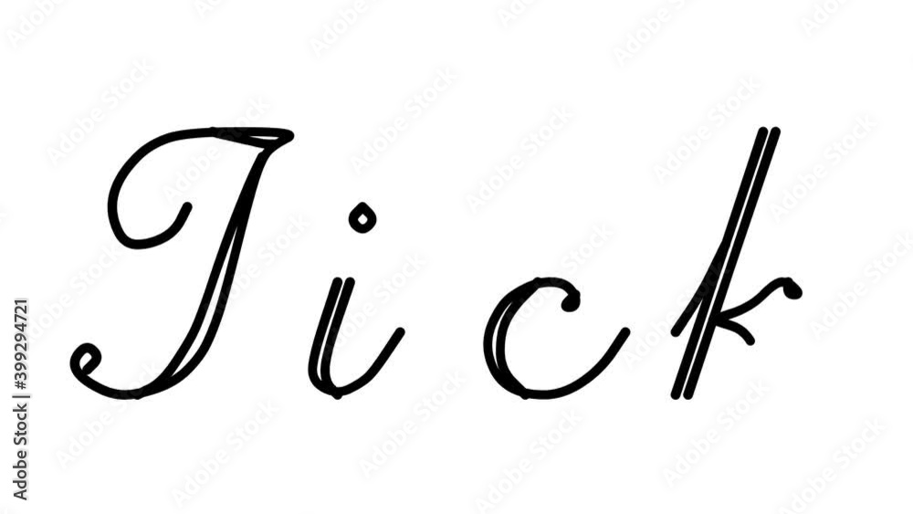 Tick Decorative Handwriting Animation in Six Cursive and Gothic Fonts Tick Decorative Handwriting Animation in Six Cursive and Gothic Fonts