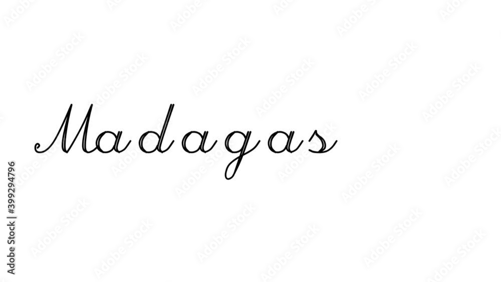 Madagascar Decorative Handwriting Animation in Six Cursive and Gothic Fonts Madagascar Decorative Handwriting Animation in Six Cursive and Gothic Fonts