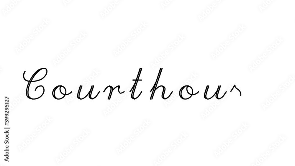 Courthouse Decorative Handwriting Animation in Six Cursive and Gothic Fonts Courthouse Decorative Handwriting Animation in Six Cursive and Gothic Fonts