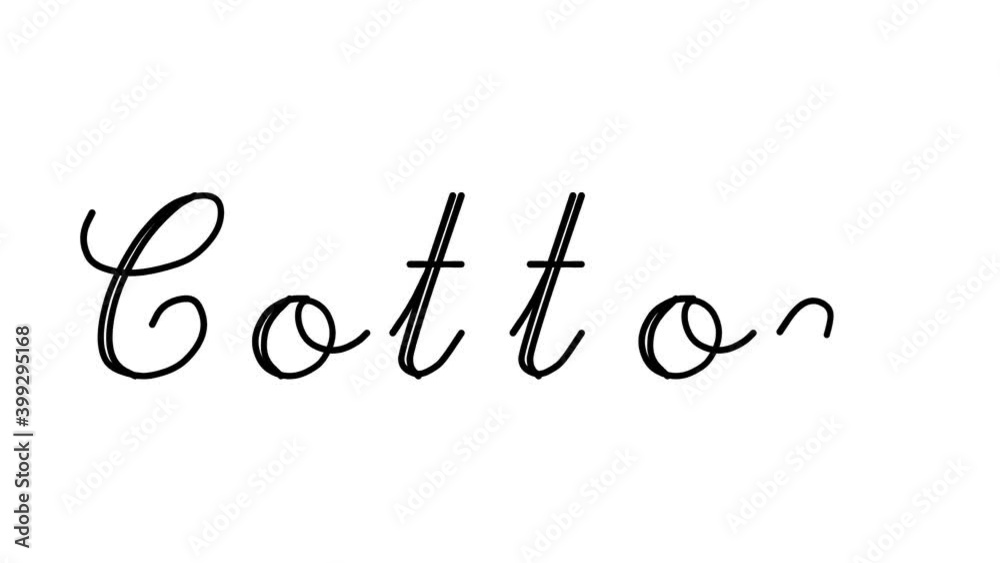 Cotton Decorative Handwriting Animation in Six Cursive and Gothic Fonts Cotton Decorative Handwriting Animation in Six Cursive and Gothic Fonts