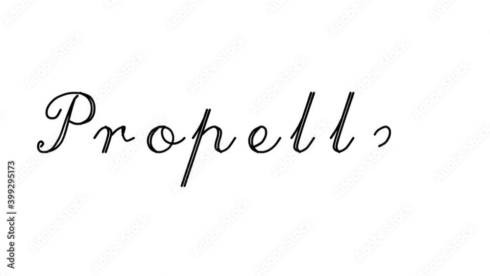 Propeller Decorative Handwriting Animation in Six Cursive and Gothic Fonts