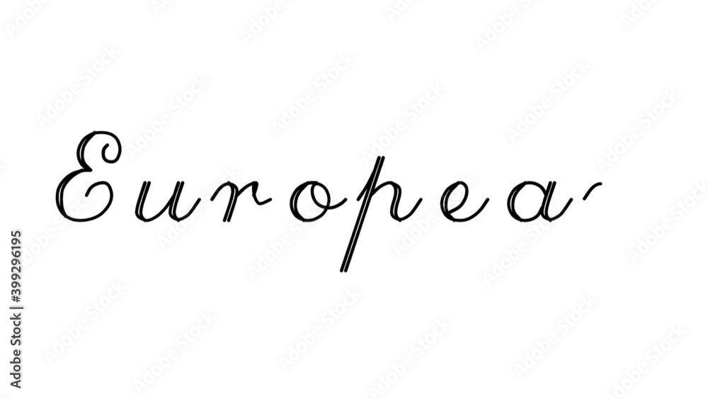 European Decorative Handwriting Animation in Six Cursive and Gothic Fonts European Decorative Handwriting Animation in Six Cursive and Gothic Fonts