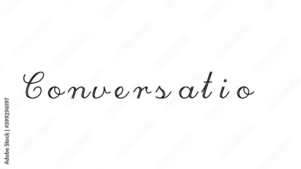 Conversation Decorative Handwriting Animation in Six Cursive and Gothic Fonts Conversation Decorative Handwriting Animation in Six Cursive and Gothic Fonts