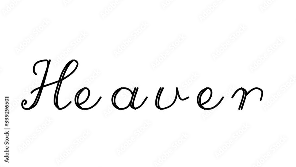 Heaven Decorative Handwriting Animation in Six Cursive and Gothic Fonts Heaven Decorative Handwriting Animation in Six Cursive and Gothic Fonts