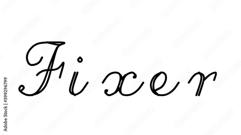Fixer Decorative Handwriting Animation in Six Cursive and Gothic Fonts Fixer Decorative Handwriting Animation in Six Cursive and Gothic Fonts