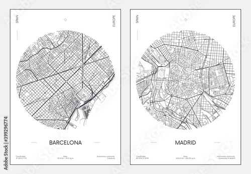 plan-miejski-plan-ulic-miasta-barcelona-i-madryt