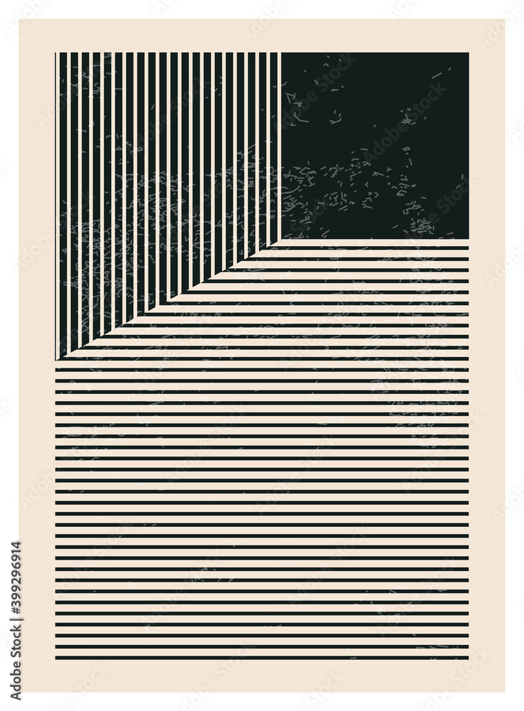 Trendy abstract creative minimalist artistic hand drawn composition
