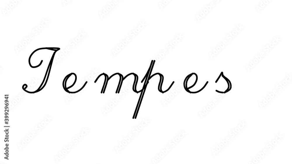 Tempest Decorative Handwriting Animation in Six Cursive and Gothic Fonts