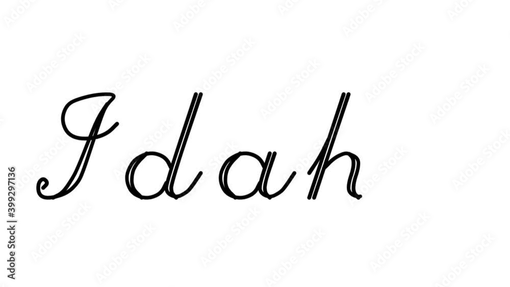 Idaho Decorative Handwriting Animation in Six Cursive and Gothic Fonts Idaho Decorative Handwriting Animation in Six Cursive and Gothic Fonts